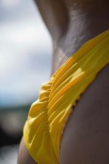 MACAPUNO ™ Swimwear Yellow Scrunch Bum Bikini Bottom