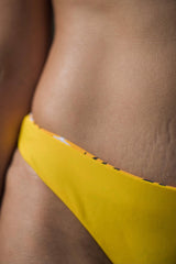 MACAPUNO ™ Swimwear Yellow High Hip Bikini Bottom